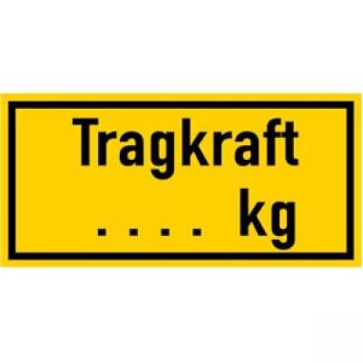 Individuelles Hinweisschild zur Gewichtsbegrenzung