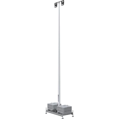 8 m Lampenmast Komplett-Set, inkl. LED-Baustrahler