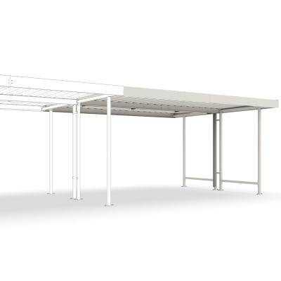 Anbauteil für Überdachung Modell Leipzig, L 45 (doppelseitig) - Baukastensystem Anbauteil für Überdachung Modell Leipzig, L 45 (doppelseitig) - Baukastensystem