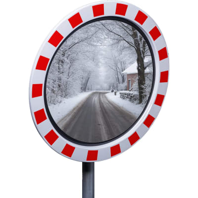 WEMAS Verkehrsspiegel, Edelstahl - beschlagsfrei - Überprüfung von 2 Richtungen-29801-vhf0dk-1753799848896