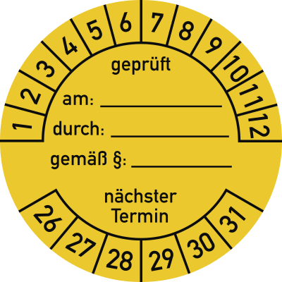 Prüfplaketten - Geprüft am ___ durch ___ gemäß § ___ nächster Termin-15537-gkochw-1765188756630