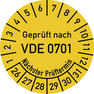 Prüfplakette - Geprüft nach VDE 0701, Nächster Prüftermin-30180-yfkepq-1765188754693