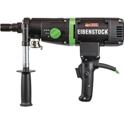 Diamant Nass-/Trockenkernbohrmaschine EIBENSTOCK mit seitlichem Griff und grünem Einstellrad
