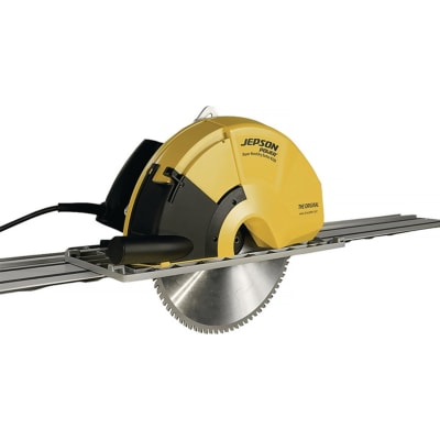 Metallhandkreissäge-Set mit Führungsschiene JEPSON gelb und schwarz mit Sägeblatt
