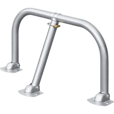 Sperrbügel Merkur TUB 1010 aus Metall mit Vorhängeschloss zur Absperrung