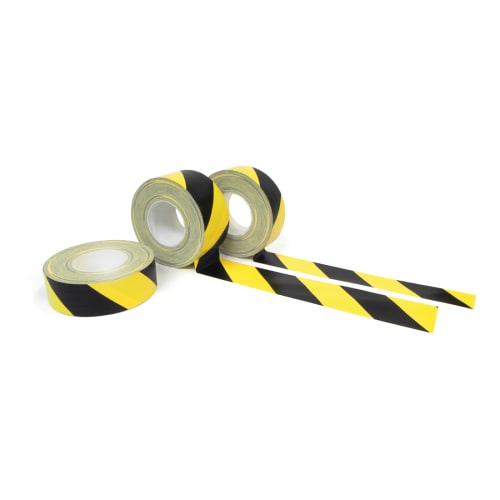 Bodenmarkierungsband aus PVC in Gelb und Schwarz, 5er Verpackungseinheit