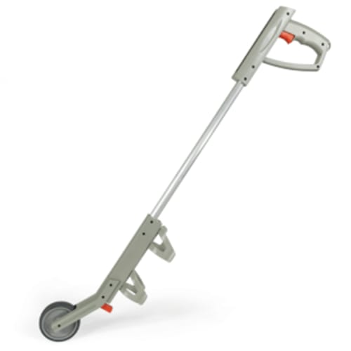 Markierstock trig-a-cap für Markierungsspray mit ergonomischem Griff und Rad zur einfachen Bodenmarkierung