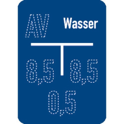 Hydrantenschild Wasser C nach DIN 4067 mit Abstandsangaben 8,5 0,5