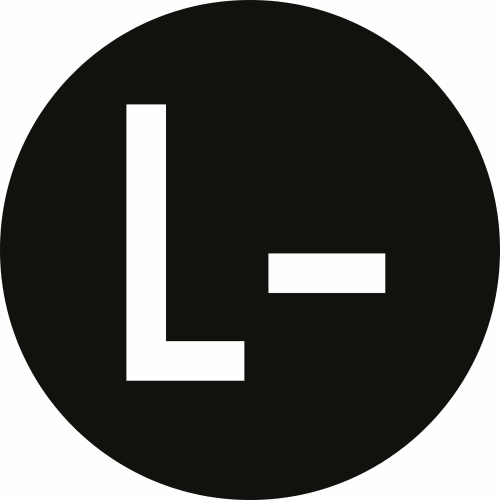 Leiterkennzeichen Gleichstromnetz Negativ Symbol weiß auf schwarzem Kreis