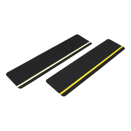Antirutschstreifen Typ UNIVERSAL mit gelbem und weißem Markierungsstreifen, selbstklebend