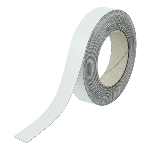 Magnetstreifen Rolle 15 Meter lang, weiß, selbstklebend
