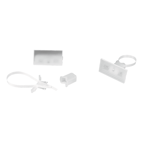 Rohrleitungskennzeichnungsschild Perfekt zur Selbstbeschriftung mit Befestigungsbändern und Halterungen