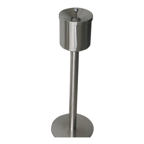 Standascher RONDO SMOKE S aus Edelstahl mit 0,4 Liter Inhalt