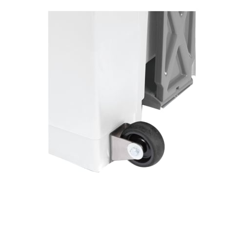 Ersatzrad für Tritt-Abfallbehälter CHANGE mit schwarzem Rad und Metallhalterung