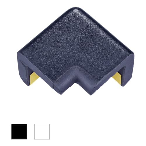 Schwarzer selbstklebender Eckschutzwinkel zweidimensional für Knuffi Typ H