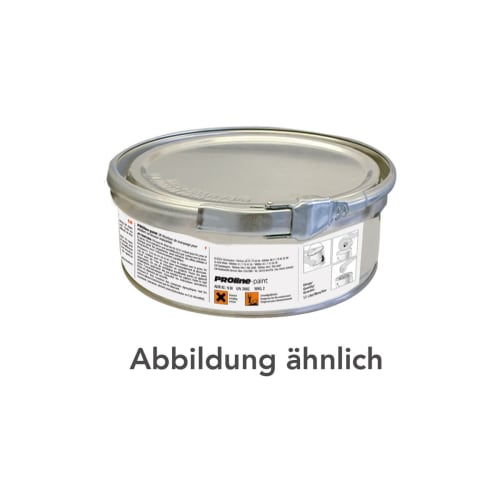 2K-Einlassgrund Dose mit Metallverschluss und Warnhinweisen