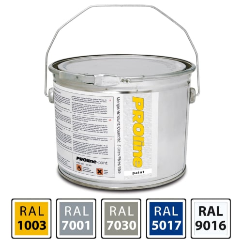 Eimer mit Antirutschfarbe PROline paint für Innen in verschiedenen RAL-Farben