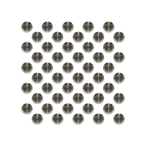 Taktile Aufmerksamkeitsnoppen aus Edelstahl, gerillt, runde Metallpunkte mit gerillter Oberfläche