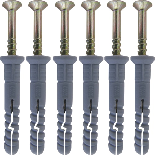 Befestigungsset mit Schrauben und Dübeln für 4 Eckschutzschienen