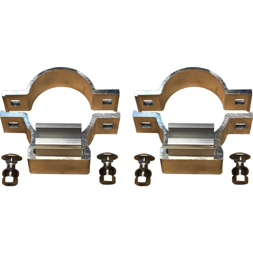 Alformschellen-Set mit Schrauben zur Schilderbefestigung für Verkehrsschilder