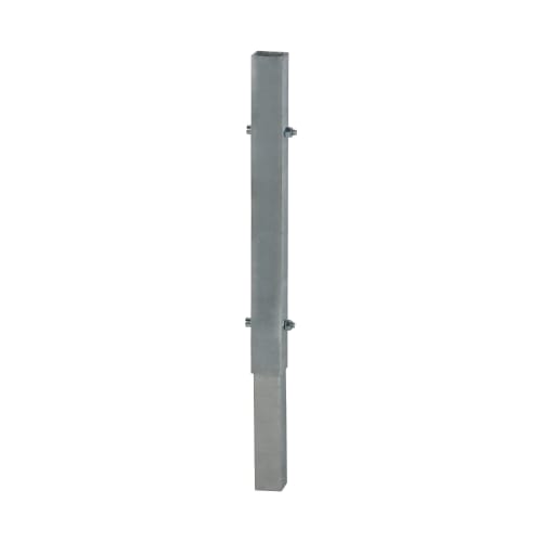 Adapter für Schilder zum Einstecken in Schaftrohre 40 x 40 mm aus Metall mit Schrauben