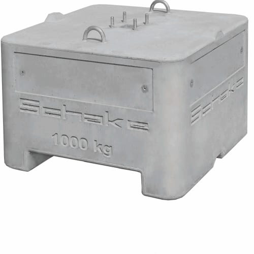 Beton-Aufstellvorrichtung für Verkehrs- und Signalzeichen mit 1000 kg Gewicht von Sahake