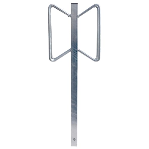 Fahrradständer Einzelparker aus Metall mit zwei Halterungen