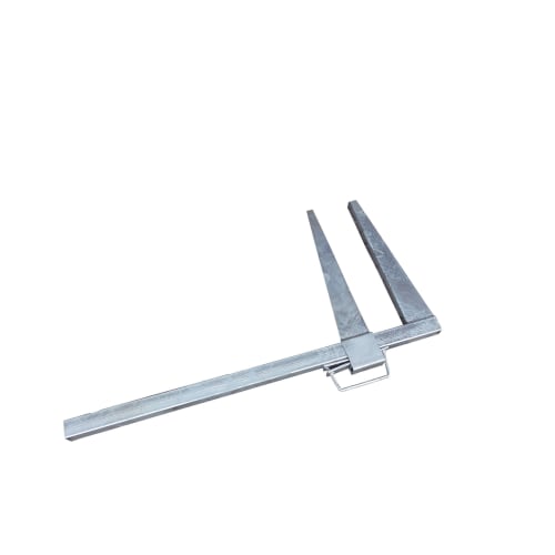 Metallische Schalungszwinge aus verzinktem Stahl zur Befestigung von Schalungen im Bauwesen