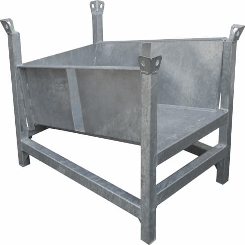 Metall Lager- und Transportpalette für Schnurnägel, verzinkt, robust und stapelbar