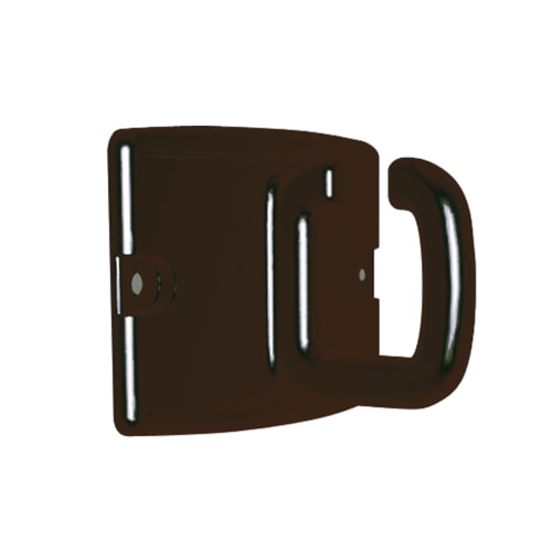 Metall Wandhaken für Seilständer und Kettenpfosten in schwarzer Farbe