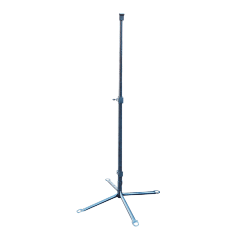 Schilderständer Typ L ausziehbar bis 2,10 m mit Tafelrohr und Schilderklemmen aus Metall