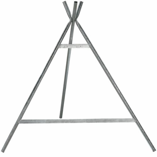 Metall Vorwarnständer zum Aufschrauben von Verkehrszeichen, dreibeiniger Ständer aus verzinktem Stahl