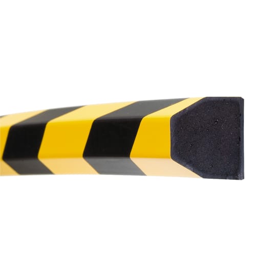 Prallschutz FLEXI Flächenschutz gelb-schwarz mit Schaumstoffkern