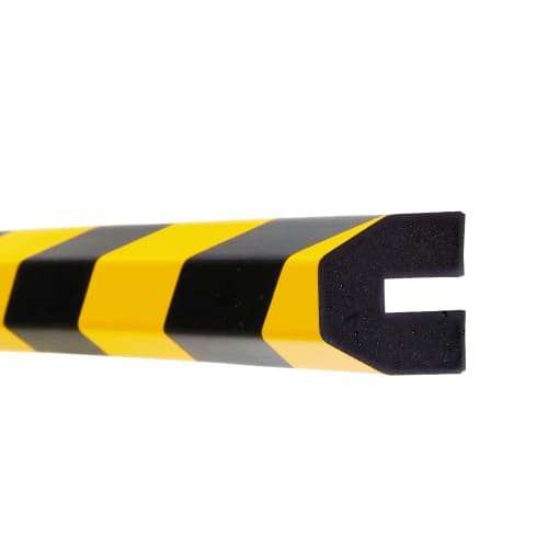 Prallschutz FLEXI Profilschutz gelb schwarz mit Schutzprofil aus Schaumstoff