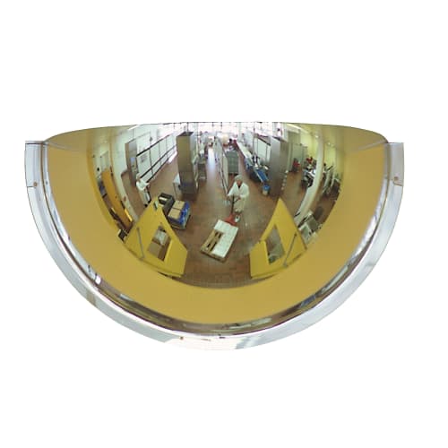 Drei-Wege-Spiegel PANORAMA 180 Grad zur Überprüfung von 3 Richtungen in einer Lagerhalle