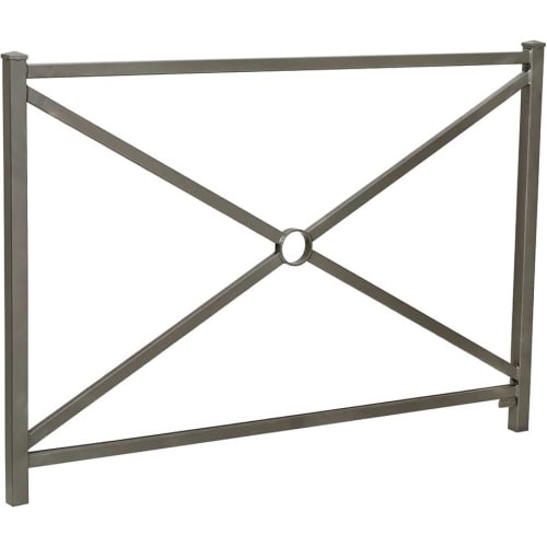 Stadtgeländer Orleans aus Metall mit Kreuz-Design und mittlerem Ring