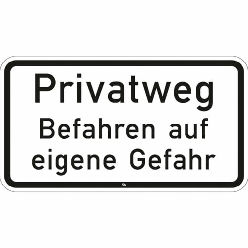 Verkehrsschild Privatweg Befahren auf eigene Gefahr VZ 2823