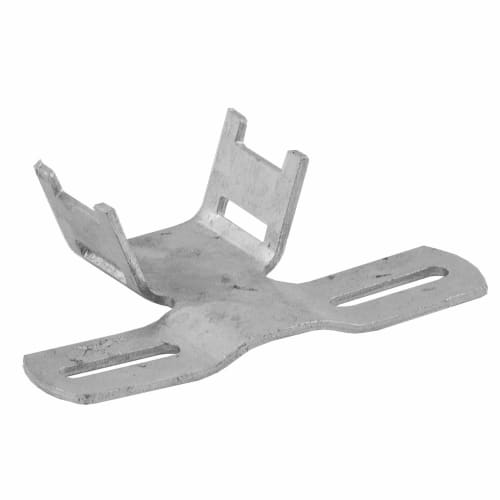 Metallische Bandschelle zur Schildermontage an Rohrpfosten, Rohrpfeilern und Laternen