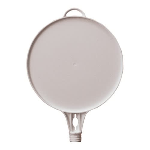 Rundes Schild Schilderaufsatz aus Kunststoff mit Befestigungsöse und Schraubgewinde