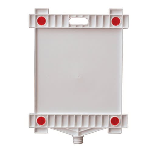 Schilderaufsatz rautenförmiges Schild aus Kunststoff mit rotem Reflektor