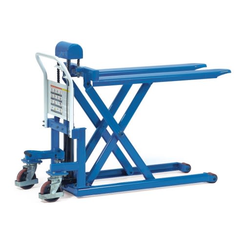 FETRA Scheren-Hubwagen 6820 in Blau mit Tragkraft 500 bis 1000 kg