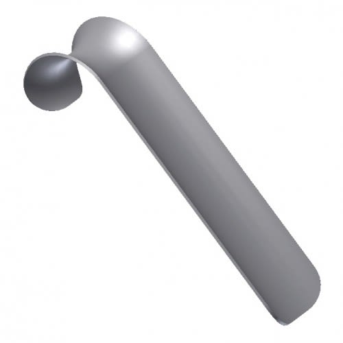 Entriegler zum Herausnehmen des Rohrpfostens aus Metall in grauer Farbe