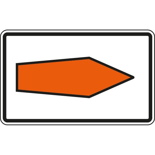 Umlenkungspfeil Streckenempfehlung rechtsweisend Verkehrszeichen VZ 467.1-20