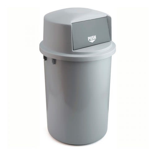 Abfallbehällter mit flachem Klappdeckel - Inhalt 126 Liter