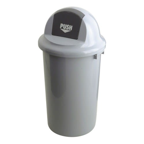 Abfallbehällter mit abgerundetem Klappdeckel - Inhalt 47 / 60 / 90 Liter