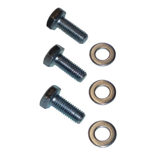 Montagesatz mit Schrauben und Unterlegscheiben für Rastplatz-Wertstoffsammler 110 Liter zur Betonsockelbefestigung