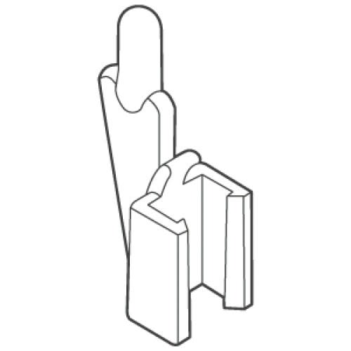 Technische Zeichnung eines Zapfens für Drehhalter in schwarz-weiß