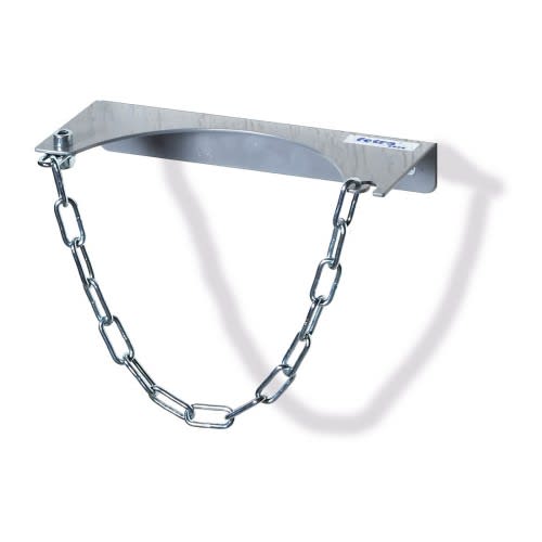 FETRA Stahlflaschen-Wandhalterung aus Stahl mit Kette für eine Flasche