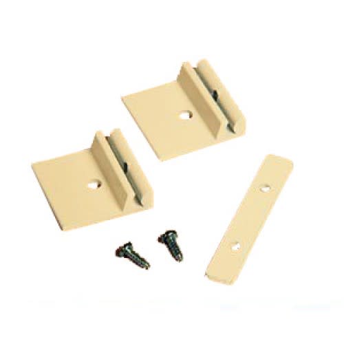 Endstück für bodennahes Leitsystem aus Metall mit Schrauben zur Befestigung