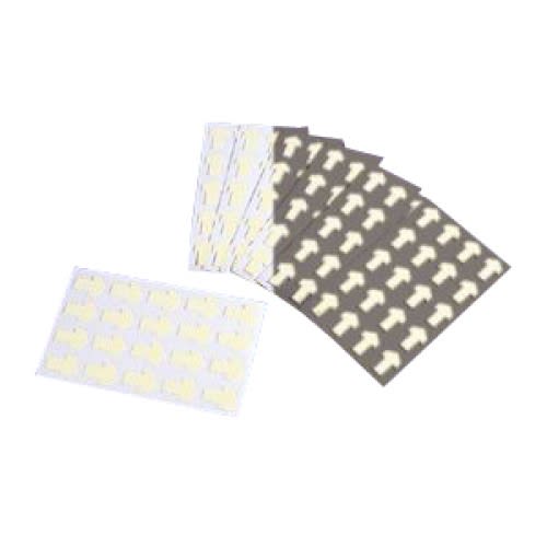 Markierungspfeile langnachleuchtend in 20er Verpackungseinheit, selbstklebende Pfeile zur Markierung